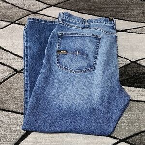 ARIAT M3 REBAR LOOSE STRAIGHT LEG LOOP LOCK DENIM JEAN 42X30